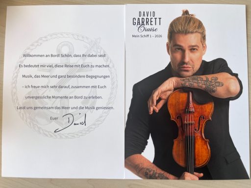 David Garretts Begrüßung